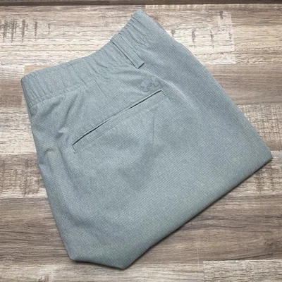 Under Armour UA Match Play Golf Mesh Shorts Men 36 Green 9" Inseam Stretch EUC - Image 1 of 4