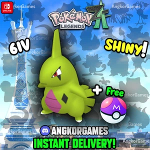 ✨ Shiny Larvitar ✨ 6IV ✨ level 5 ✨ Pokemon Legends ZA - Picture 1 of 3