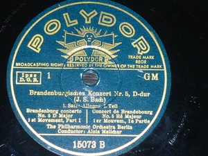 ORGAN 78 rpm RECORD Polydor ALFRED SITTARD Allegro VIVALDI BACH Berlin Phil. Or. - Picture 1 of 1