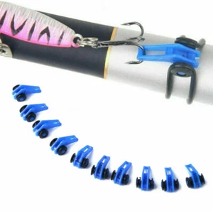 10pcs Fishing Rod Pole Hook Keeper Lure Bait Safety Fishing Holder Tackle Tools - Picture 1 of 15