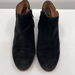 Stivaletti Sam Edelman con cerniera neri in pelle scamosciata scarpe da donna taglia 8M - Foto 1 di 11