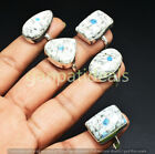 K2 Azurite Gemstone Rings 20Pcs Wholesale Lot 925 Silver Plated Jewelry