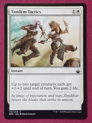 Magic The Gathering BATTLEBOND TANDEM TACTICS white card MTG - Image 1 of 2