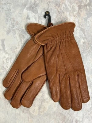 Guantes de cuero para mujer sin marca en marrón/púrpura - talla M - nuevos Foto 1 de 4