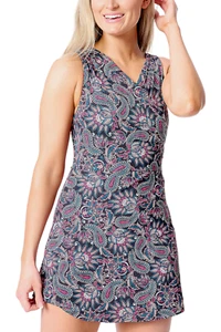 Lands' End Surplice Swim Dress Paisley - Picture 1 of 1