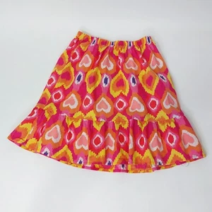 Sonoma Life & Style Ruffled Skirt Pink & Red w/Multicolored Print - EUC Size 5 - Picture 1 of 7