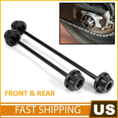 Front & Rear Wheel Fork Axle Sliders Crash Guard For YAMAHA MT-07 FZ07 XSR700 - Image 1 of 4