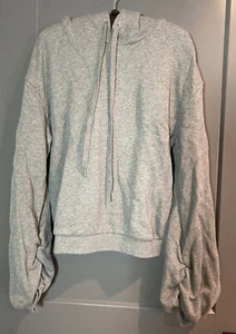 A New Day Grey Sweatshirt Puffed Sleeve Women’s Size Medium - Picture 1 of 4