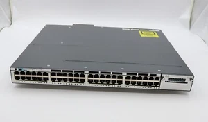 Cisco Catalyst 3750X 48 Port Full PoE LAN Base - WS-C3750X-48PF-L - Picture 1 of 2