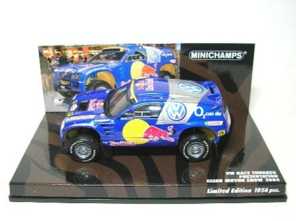 VW Race Touareg Presentazione Essen Motor Show 2004 1:43 Minichamps - Immagine 1 di 1