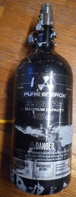Tanque de rifle de paintball/ar Pure Energy 3000 psi 48cu precisa de hidroteste - Imagem 1 de 4