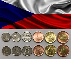 REPÚBLICA CHECA - JUEGO COMPLETO de 6 monedas (Koruna, Koruna) 2019 - 2021 - Unc - Imagen 1 de 2
