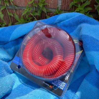 Telar dividido 3/4" x 4' cable rojo manguera cubierta tubo encendido enrevesado audio video  Foto 1 de 4