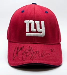NYG NFL NY Giants Football Hat Red Signed Autographed Unisex Adjustable #81 - Picture 1 of 7