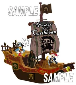 Disney World DIsneyland Pirates of the Caribbean Ship Scrapbook Die Cut Piece - Picture 1 of 1