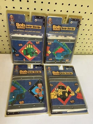 Lot Of 4 Bob the Builder Wallpaper Border 15’ Peel Stick Removable Stick Up 2002 - Image 1 of 4
