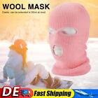 Full Face Cycling Hood Hat Cap 3 Holes Warm Knitted Balaclava Ski Mask (Pink) Ho
