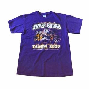JOE FLACCO NFL Baltimore Ravens Super Bound Tampa 2009 Men's Sz M T-SHIRT - Picture 1 of 8