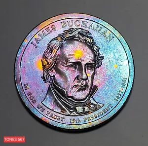 2010-P UNC MONSTER TONID JAMES BUCHANAN DOLLARI PRESIDENZIALI TONI567 - Foto 1 di 2