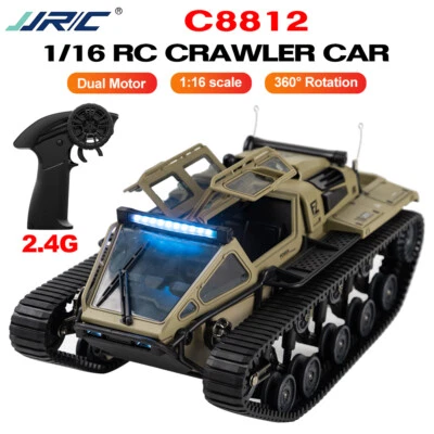 JJRC C8812 1/16 Drift Crawler Fahrzeug 360° Rotation Light RC Tracked Car - Bild 1 von 4