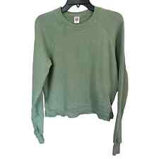 Re/Done x Hanes crewneck sweatshirt green size small made in USA