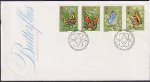 F-EX51344 UK ENGLAND FDC EDINBURGH 1981 BUTTERFLIES PAPILLON MARIPOSAS. - Picture 1 of 1