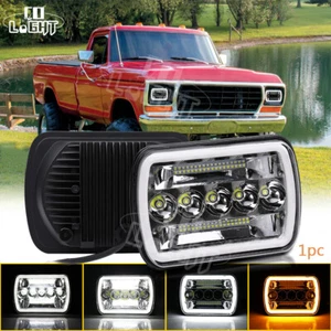 Fit Ford F-150 F-250 F-350 1978-1986 Chrome LED Headlight Hi-Lo DRL Turn Signal - Picture 1 of 12