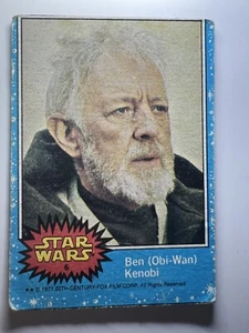 1977 Topps Star Wars Obi-Wan Kenobi #6 Blue Series 1 Rookie Card - Picture 1 of 10