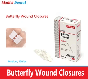 Plastic Adhesive Bandages Band-Aid Strips Medium Butterfly Wound Closure Bandage - Picture 1 of 1