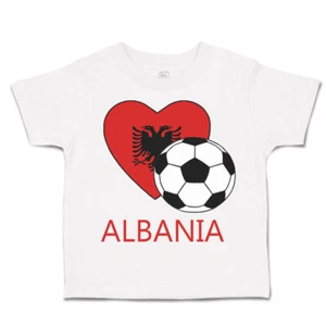 Toddler T-Shirt Albanian Soccer Albania Futbol Football Boy & Girl Clothes - Picture 1 of 39