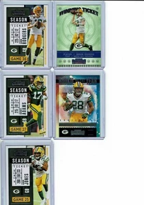 Contenders Football 2020 Green Bay Packers (3) set di carte base + più altro + - Foto 1 di 1