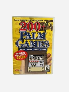 200 Palm Games PC CD ValuSoft 2001 Retro Arcade Casino Puzzle PDA Windows XP De Colección - Imagen 1 de 6