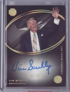 2016 Topps The Mint Gem 10 Autograph #G10AVS Vin Scully 82/99 Auto - Flat S/H - Picture 1 of 2