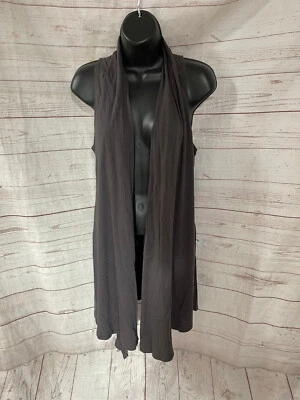 Chal Express para mujer gris sin mangas frente abierto talla S Foto 1 de 4