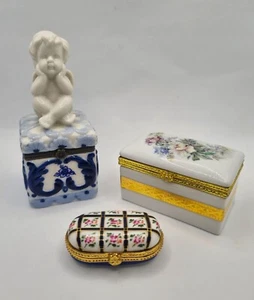 Porcellana Jewelry Box Trinket Portagioie Portabonbon Portapillole Contenitori - Imagen 1 de 5