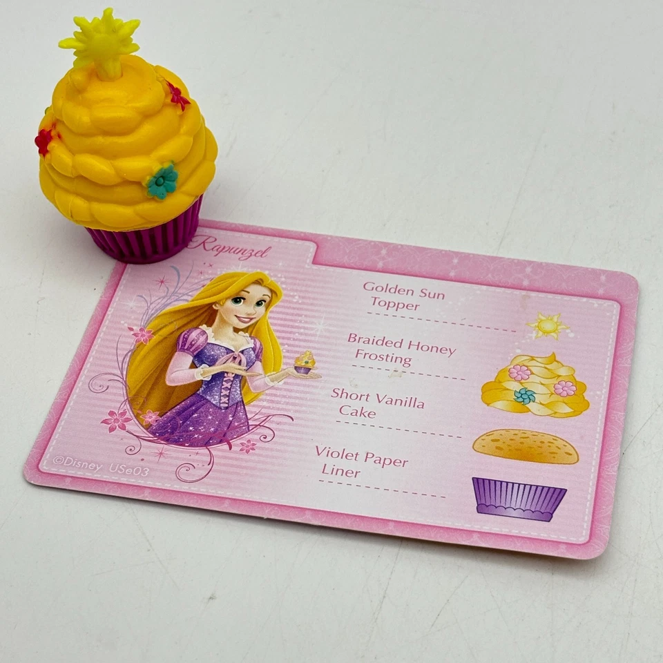 Disney Princess Enchanted Cupcake Party Game Rapunzel Cupcake and Recipe Card - Image 1 of 1