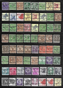 New Jersey Bureau Precancels - 64 Stamps - Elizabeth to Jersey City - Picture 1 of 1