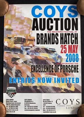 2008 Coys Auction Poster Brands Hatch Masters Racing Series Porsche 917 - Image 1 of 4