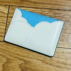 Delvaux x Magritte Card Case Holder Blue x White Cloud USED Shipping From Japan!