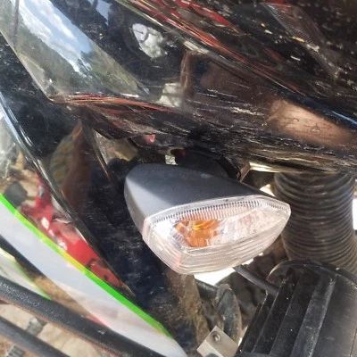 2008+ KLR 650 Front & Rear Blinker Stalk Elimination Kit - Turn Signal Repair - Image 1 of 4