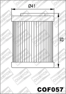 COF057 Filtro de Aceite CHAMPION KTM 520 SX/MXC/EXC (1 Agujero Air Filtro) 520 - Imagen 1 de 1