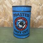Vintage Toasted Navy Cut Cardboard Tobacco Tin Antique Dog Country General Store