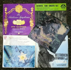 Job Lot Bundle of 4 Beethoven Vinyl Albums. Fantastic Collection of Symphonies. - Imagen 1 de 6