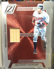 2005 Donruss Zenith Shannon Stewart Z-Bat (ZB-22) game-used bat card
