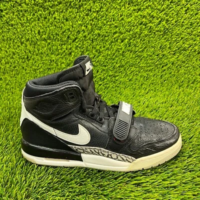 Tênis Nike Air Jordan Legacy 312 masculino tamanho 7Y preto branco casual - Imagem 1 de 4