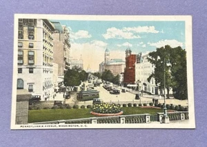 Postal, Vintage Pennsylvania Avenue, Washington, DC, vista del Tesoro, años 1900 - Imagen 1 de 2