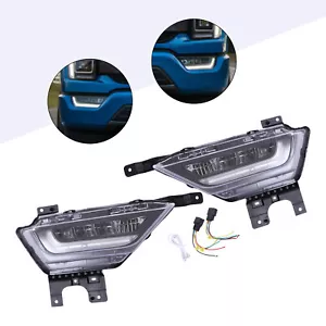 Pair For 2021 2022 Ford F-150 Fog Lights w/ Turn Signals Daytime Running Lights - Bild 1 von 15