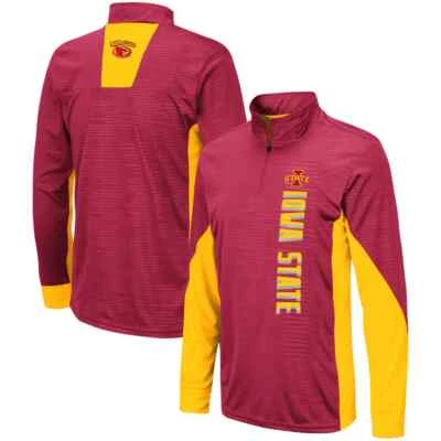 Jaqueta Pulôver Iowa State Cyclones Suéter Juvenil Grande 16/18 1/4 Zíper Nova - Imagem 1 de 3