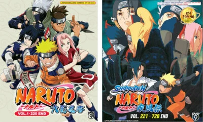 NARUTO + NARUTO SHIPPUDEN COMPLETE SERIES VOL.1-720 END ANIME DVD ENGLISH DUBBED Foto 1 de 4