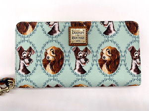 Disney Dooney and & Bourke Lady and the Tramp Wristlet Wallet NWT 2022 Parks A